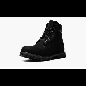 Timberland 6” Premium Waterproof Black Leather Boots